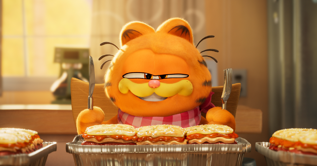 garfield sta per affrontare a tavola una missione gustosa - nerdface