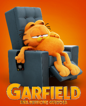 il poster di garfield una missione gustosa - nerdface