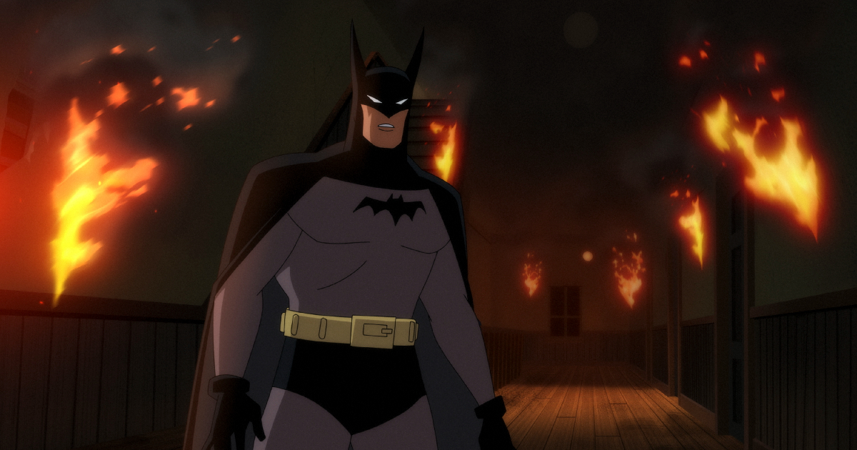 batman tra le fiamme in caped crusader - nerdface