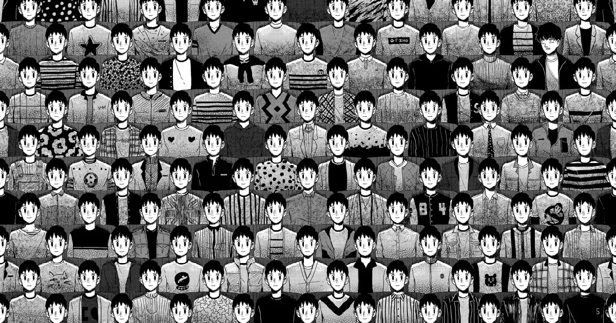 sato si trova al cinema in mezzo a un esercito di shibata in shibatarian - nerdface