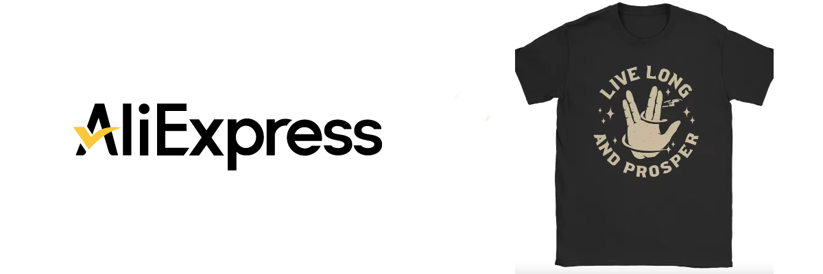 lo shop ali express dove acquistare la t-shirt live long and prosper - nerdface