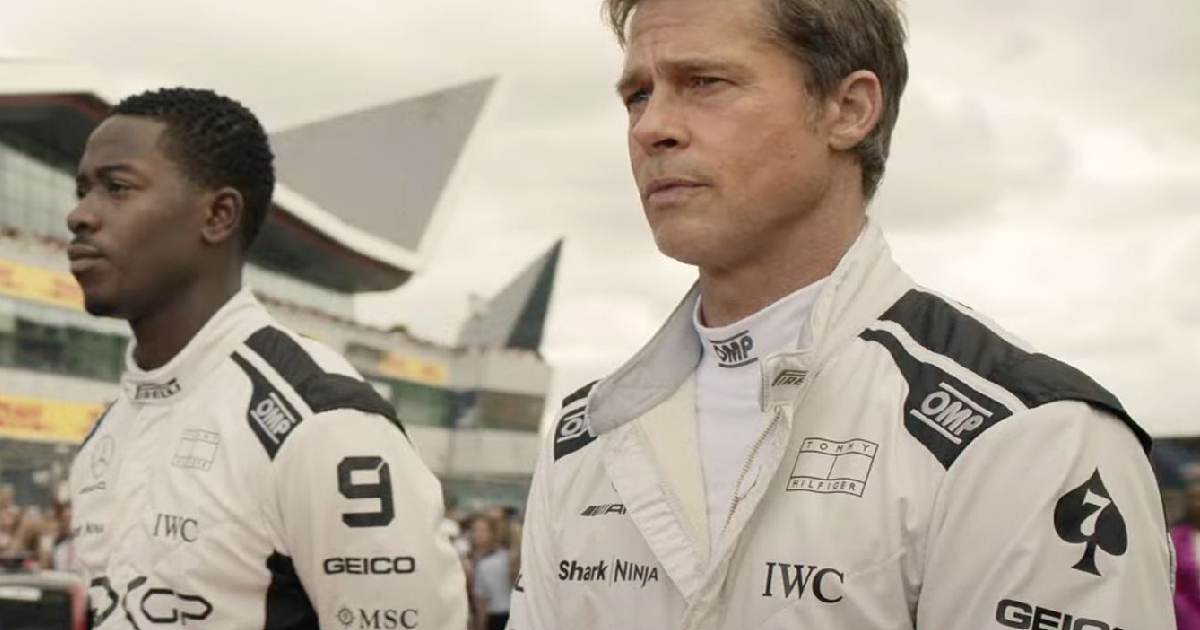 brad pitt nel primo trailer del film f1 - nerdface