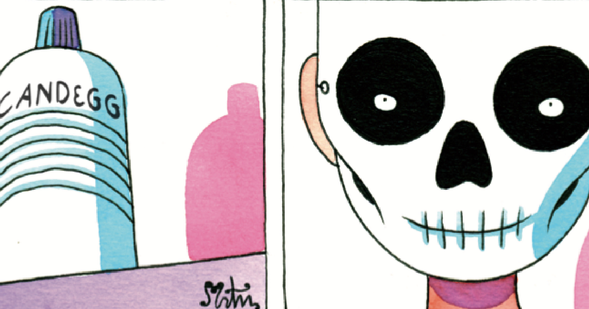 uno dei personaggi di giorni felici è mascherato per halloween - nerdface