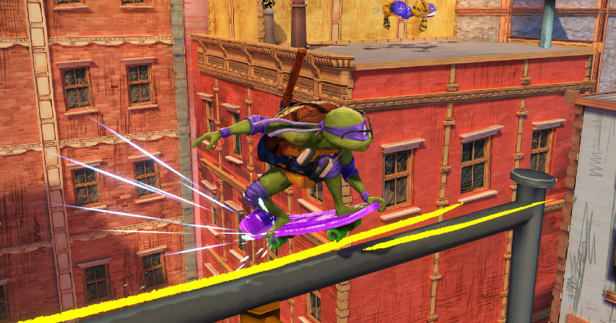 un'immagine del primo trailer di ninja turtles mutants unleashed - nerdface