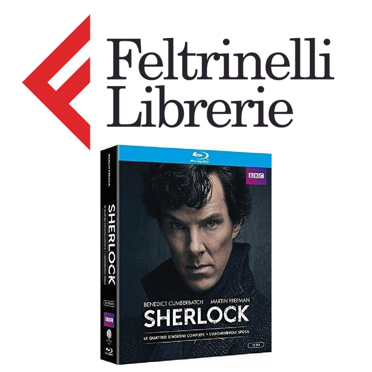 lo shop feltrinelli dove acquisrare il cofanetto in blu-ray con le stagioni complete di sherlock - nerdface