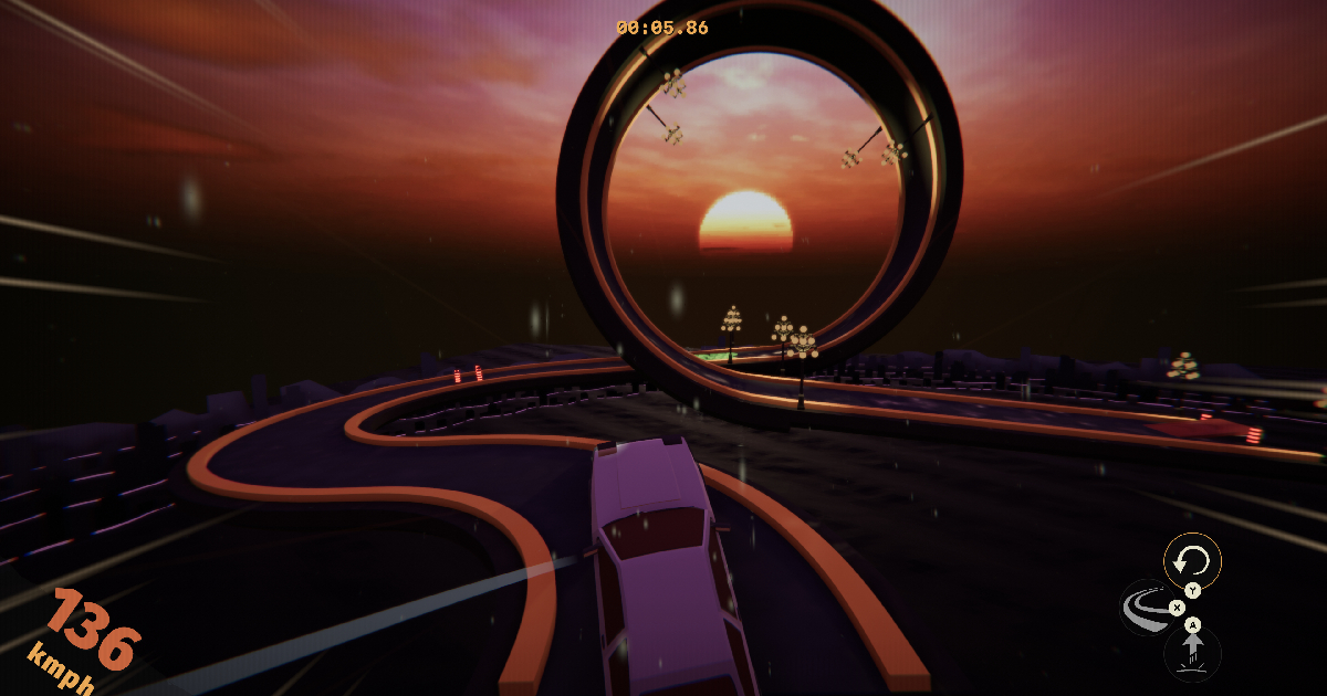 un giro della morte sulla strada di tails noir rebel rush - nerdface