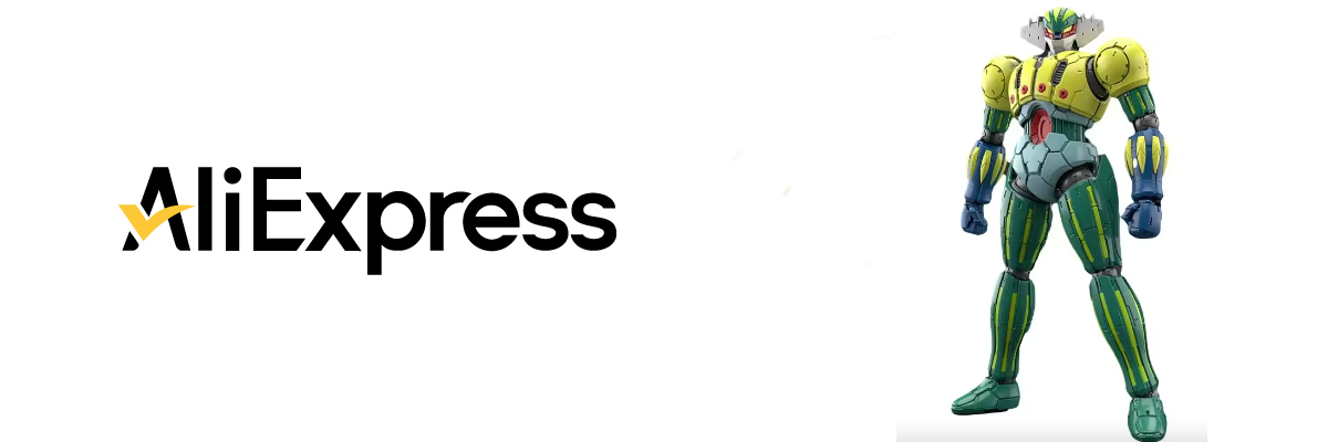 lo shop aliexpress dove acquistare il modellino di jeeg robot d'acciaio - nerdface