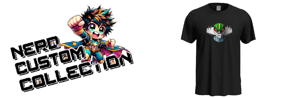 lo shop custom dove acquistare la t-shirt di jeeg robot d'acciaio - nerdface