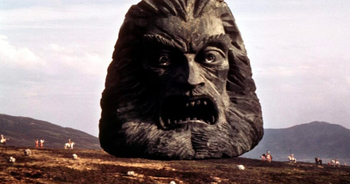 il testone di zardoz atterra sulla terra - nerdface