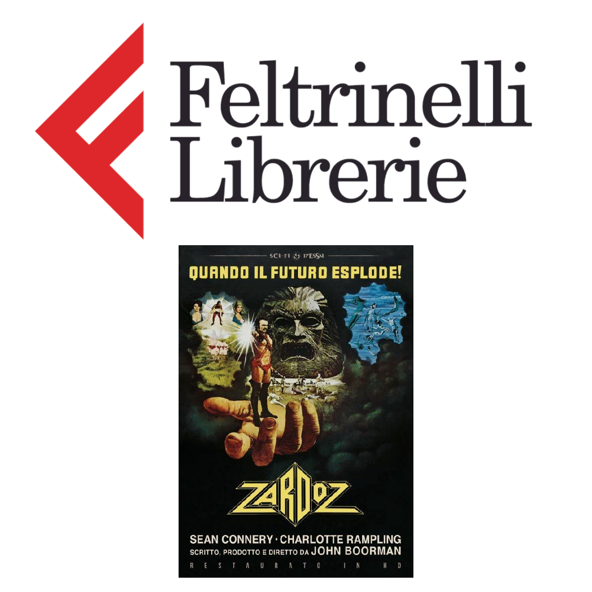lo shop feltrinelli dove acquistare il dvd remastered di zardoz - nerdface