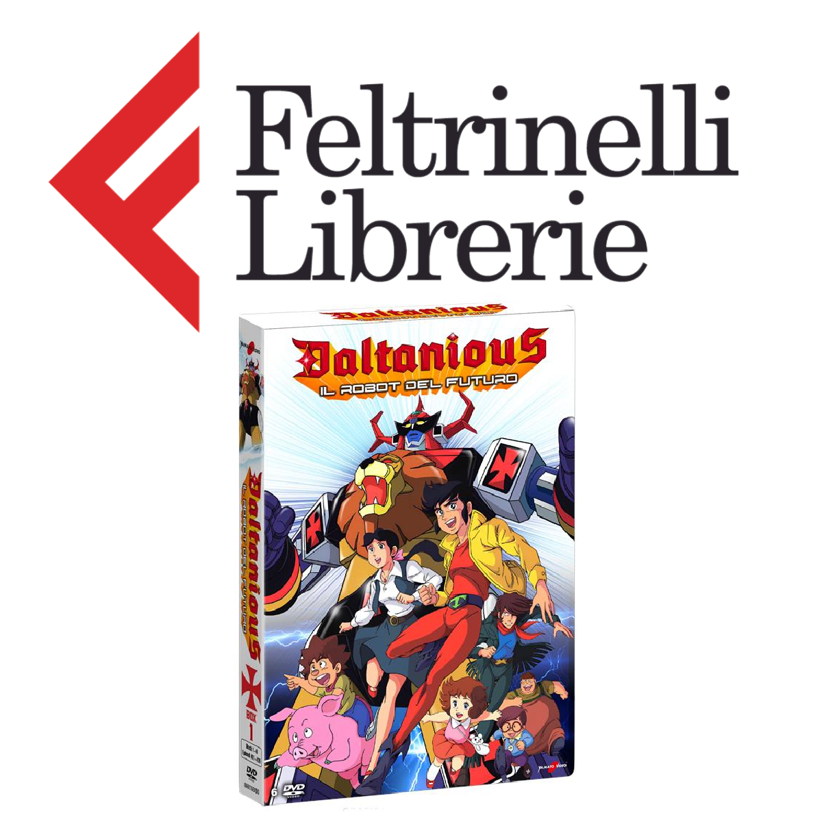lo shop feltrinelli dove acquistare il cofanetto in dvd di daltanious - nerdface