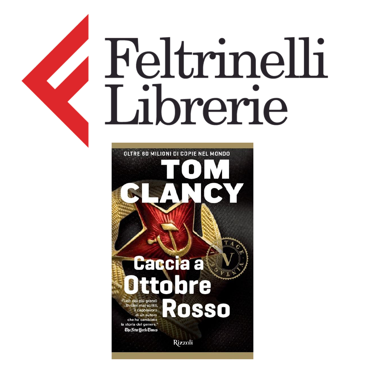 lo shop feltrinelli dove acquistare il libro di tom clancy caccia a ottobre rosso - nerdface