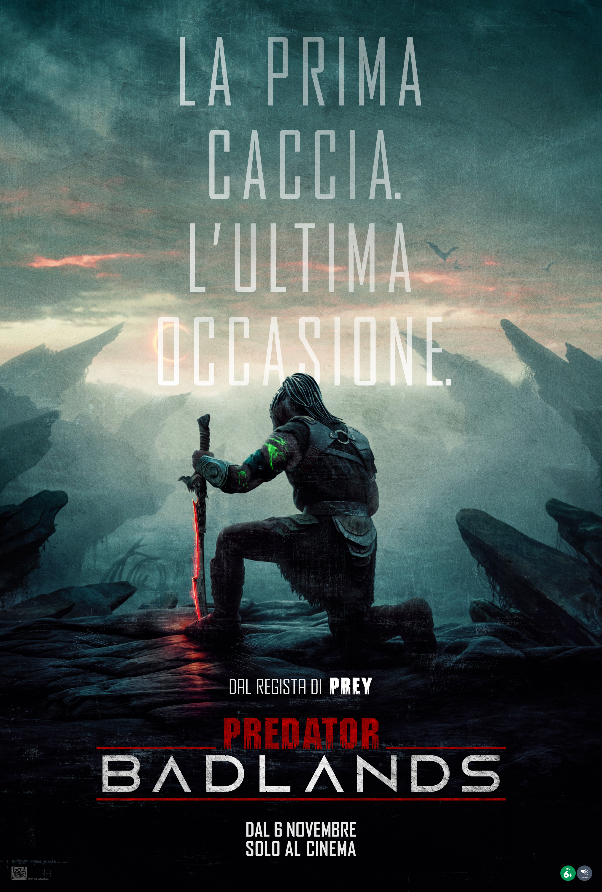 il poster ufficiale di predator badlands - nerdface