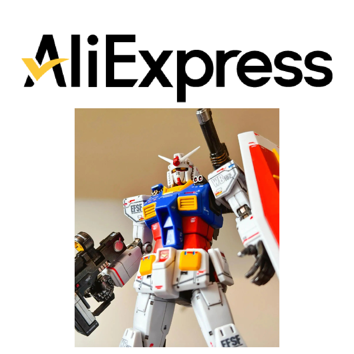 lo shop aliexpress dove acquistare il modello di mobile suit gundam - nerdface