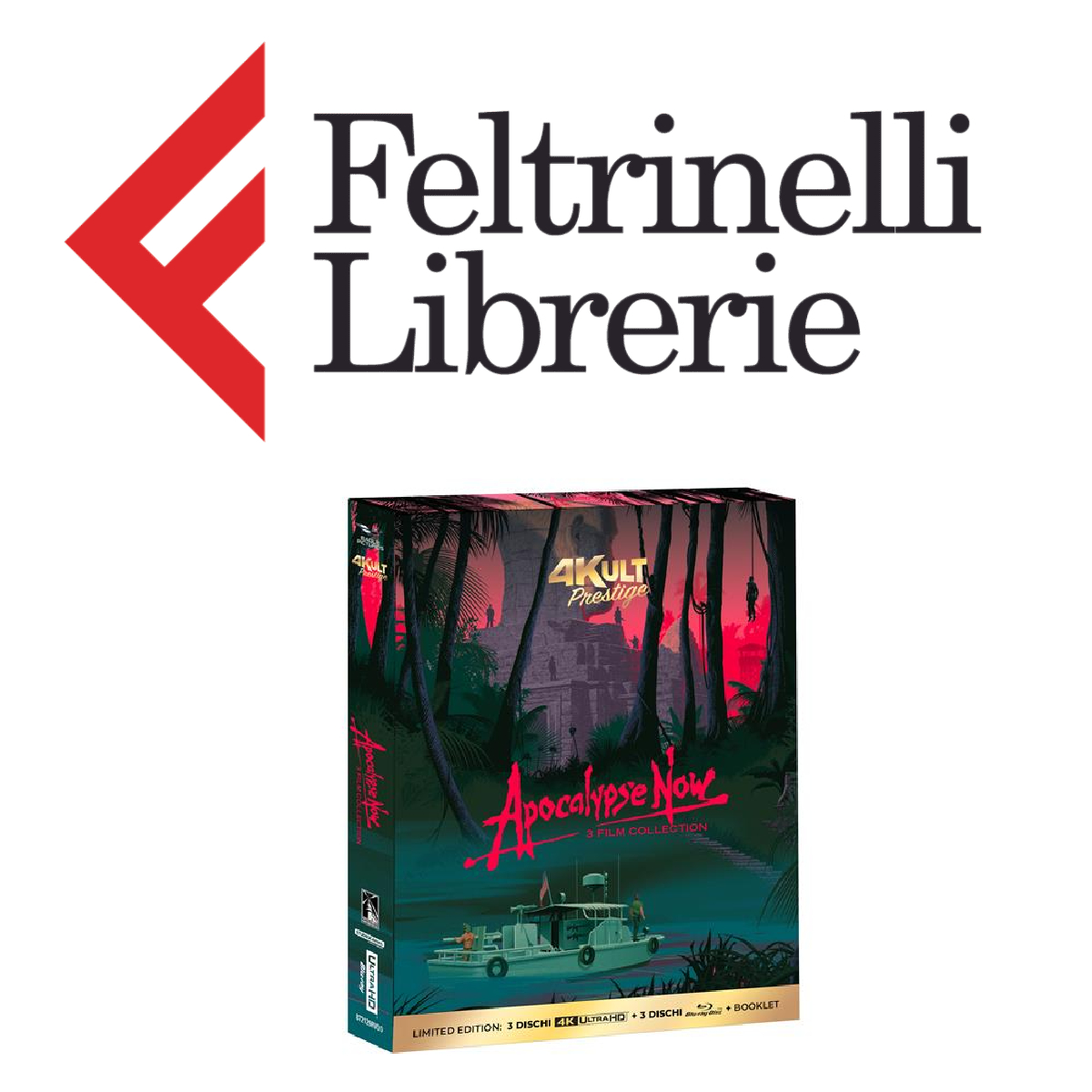 lo shop feltrinelli dove acquistare il cofanetto in blu-ray 4k uhd di apocalypse now - nerdface