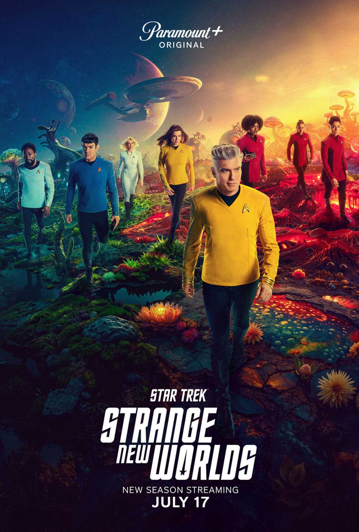 il poster ufficiale di star trek strange new world - nerdface
