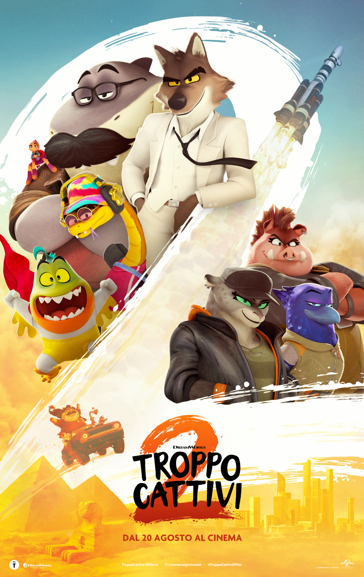 il poster ufficiale di troppo cattivi 2 - nerdface