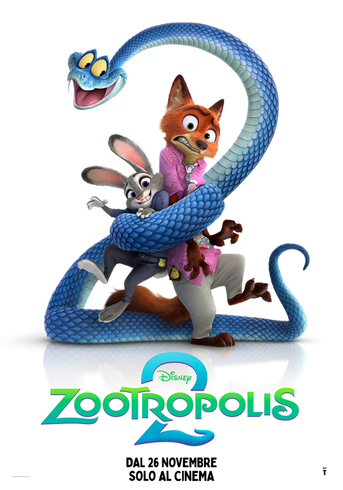 il poster ufficiale di zootropolis 2 - nerdface
