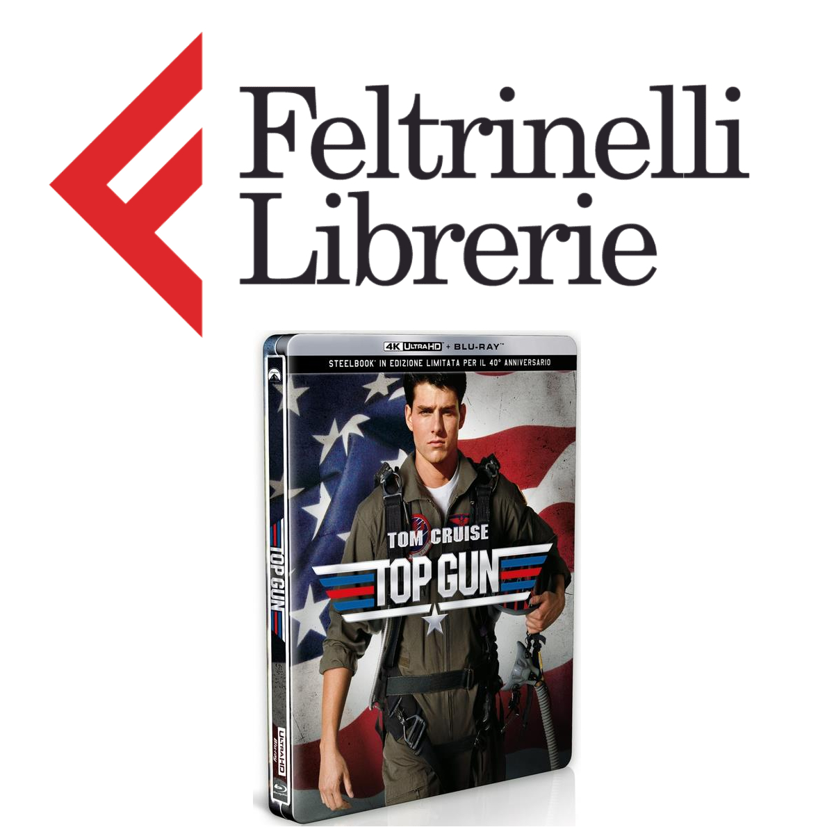 lo shop feltrinelli dove acquistare lo steelbook in blu-ray 4k uhd di top gun - nerdface