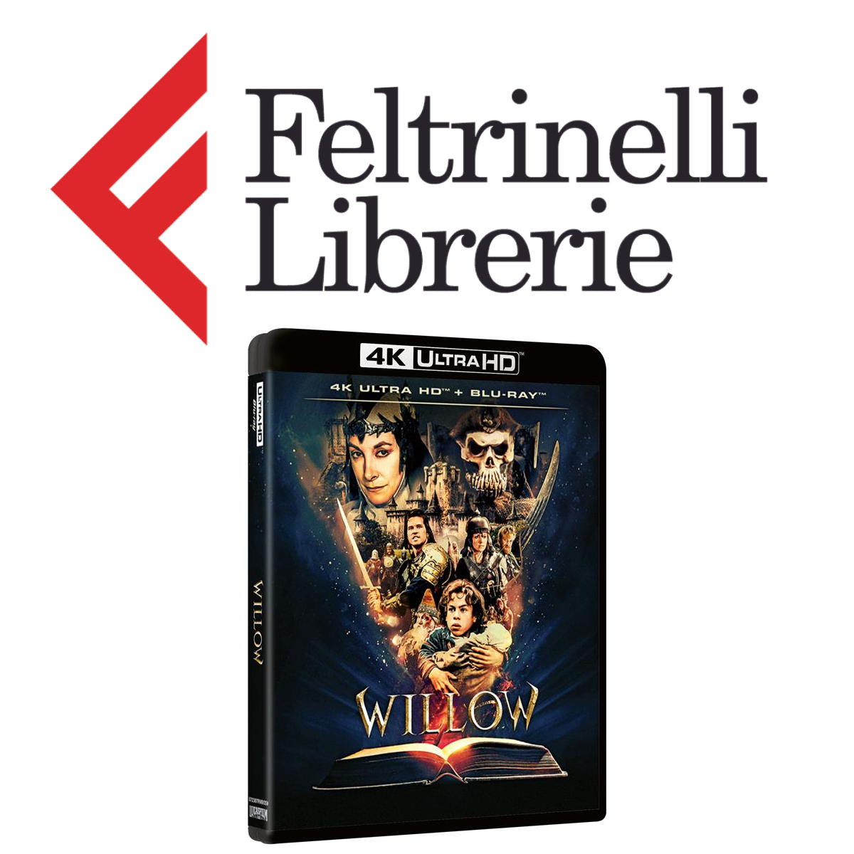 lo shop feltrinelli dove acquistare il blu-ray in 4k uhd di willow - nerdface