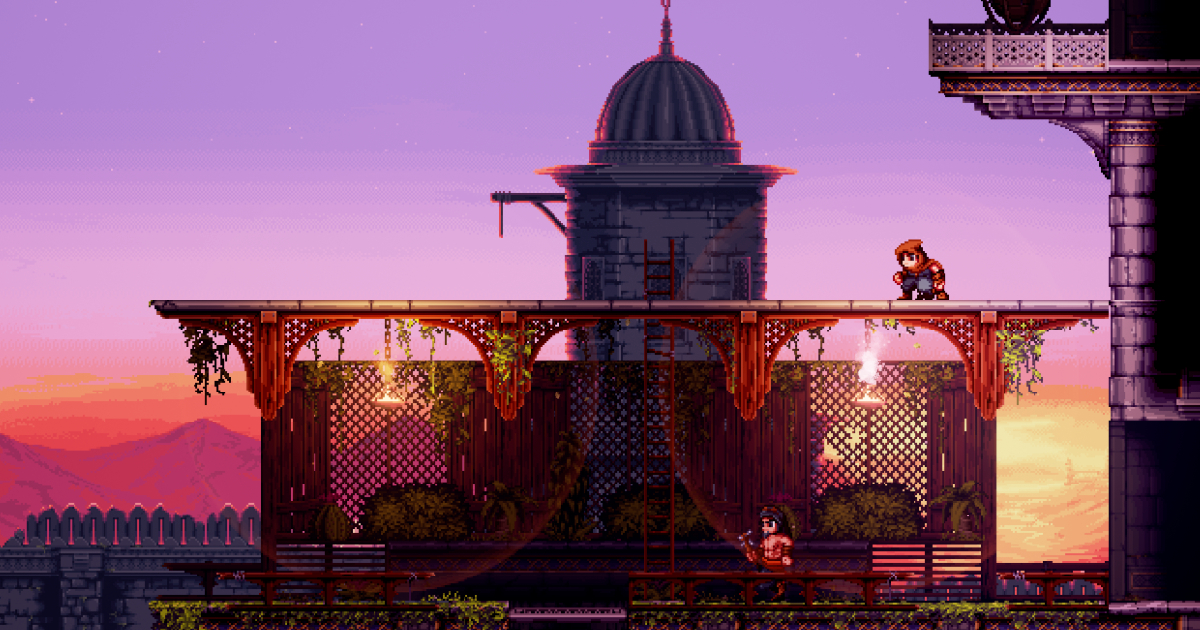 una sequenza di gioco del trailer di the siege and the sandfox - nerdface