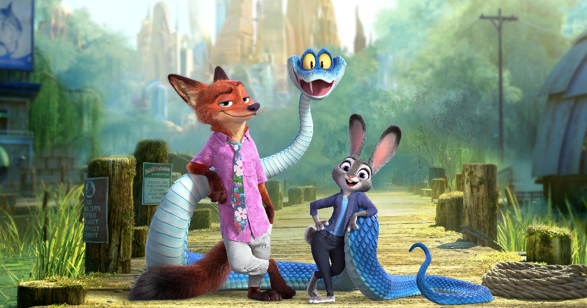 i tre personaggi del trailer di zootropolis 2 - nerdface