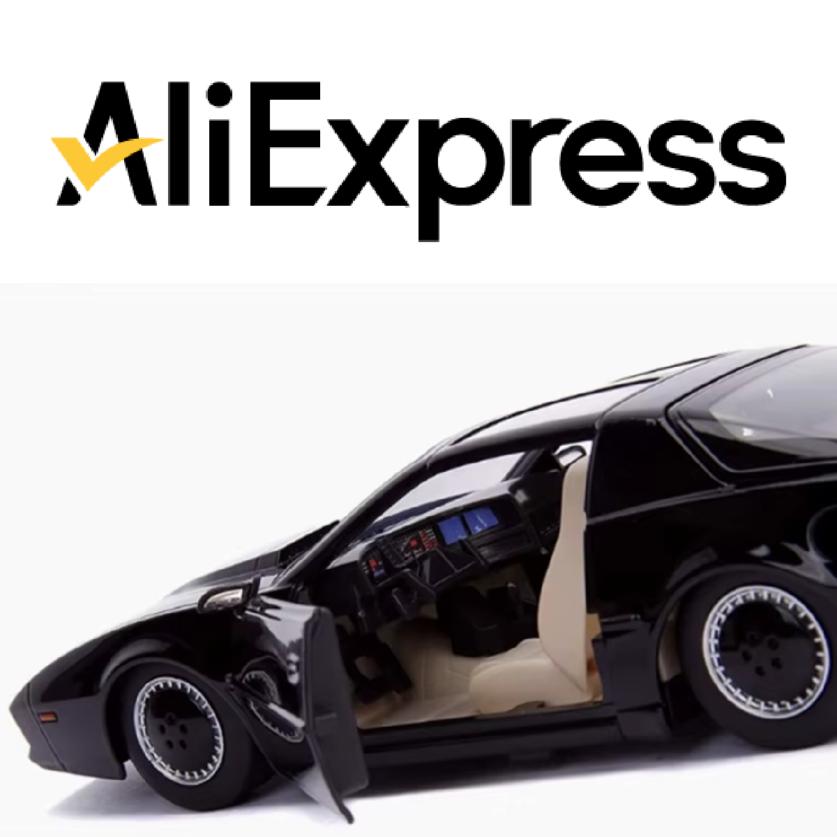 lo shop aliexpress dove acquistare il modellino di kitt di supercar - nerdface