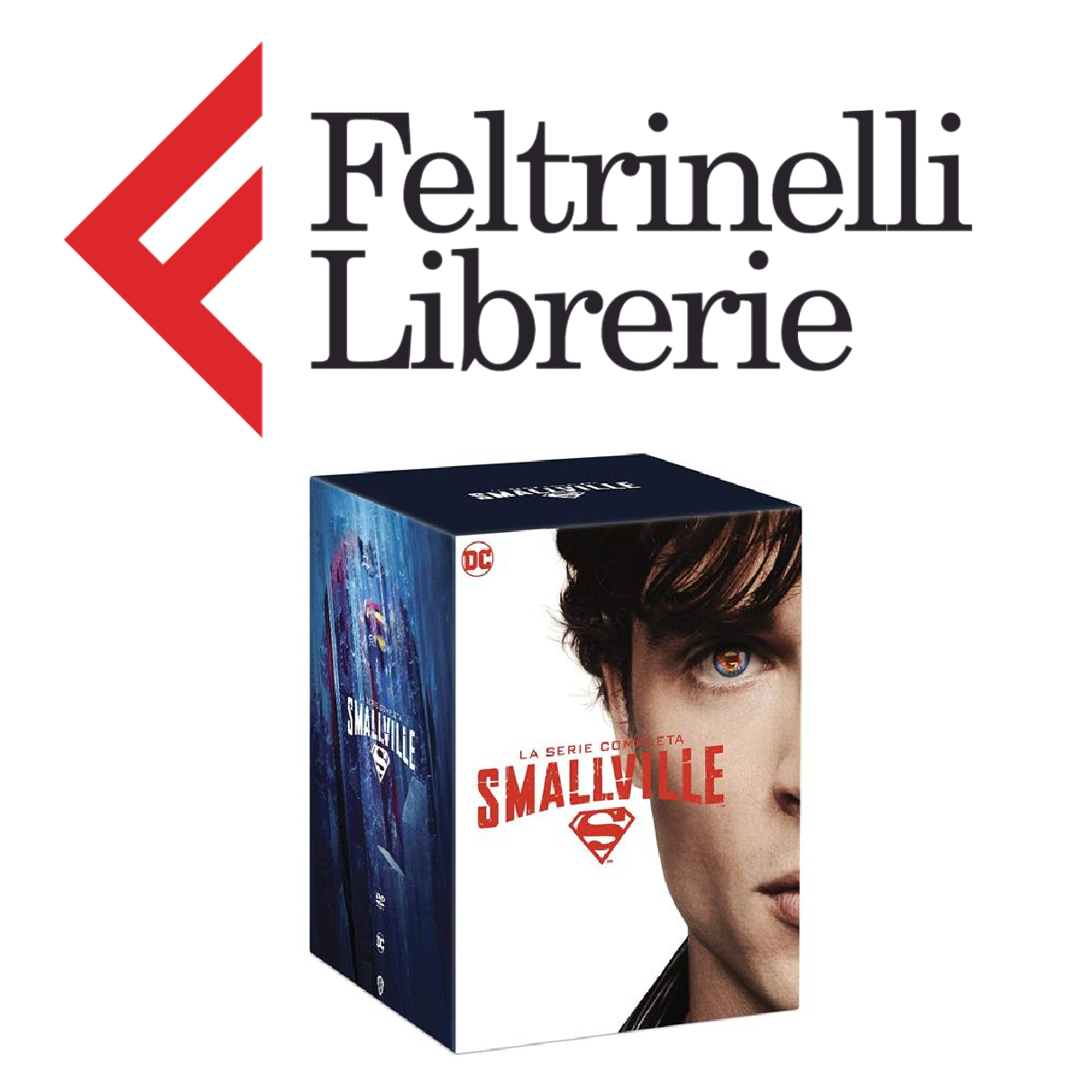 lo shop feltrinelli dove acquistare il cofanetto in dvd di smallville - nerdface