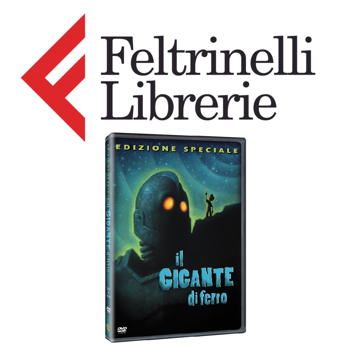 lo shop feltrinelli dove acquistare il dvd de il gigante di ferro - nerdface