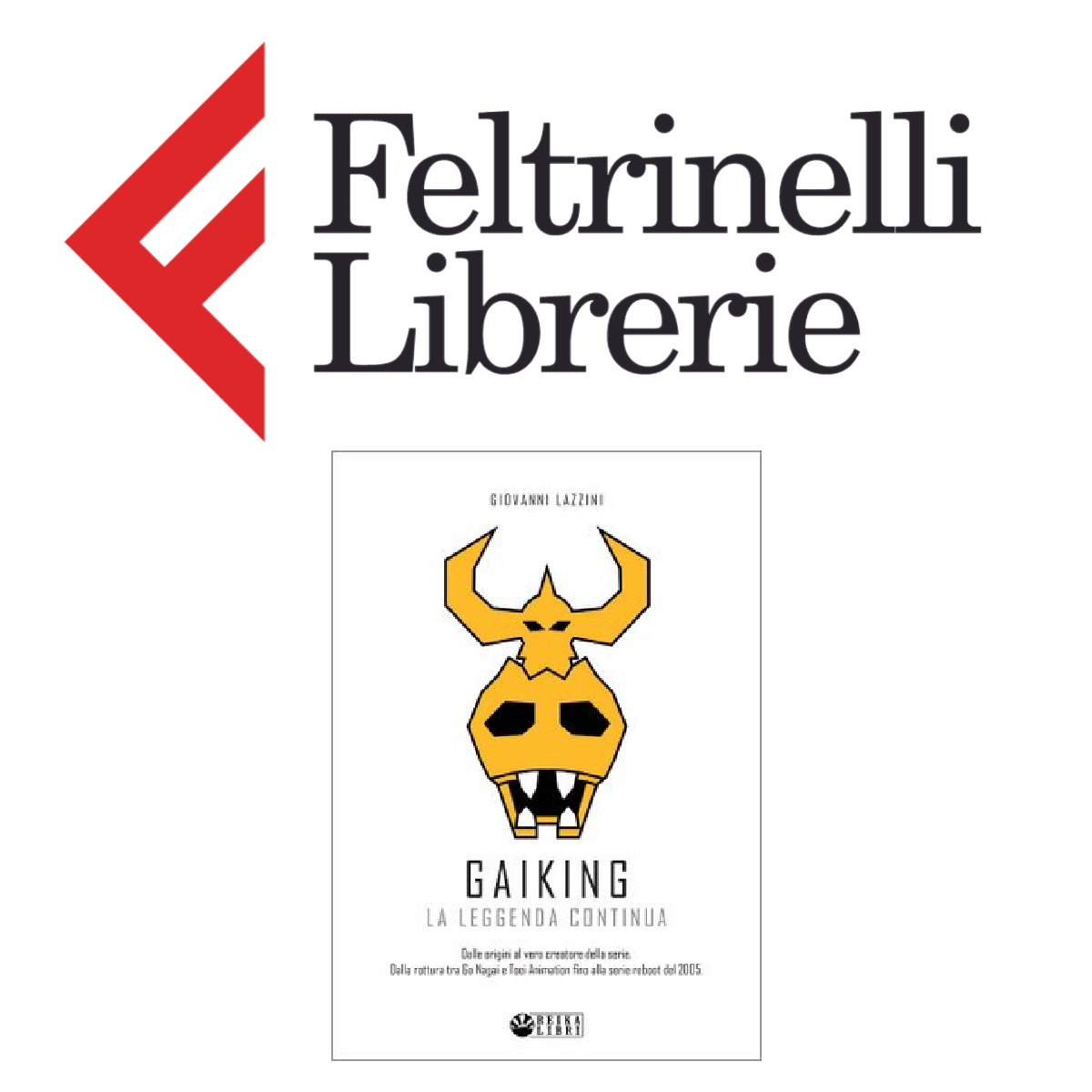 lo shop feltrinelli dove acquistare il libro dedicato a gaiking - nerdface