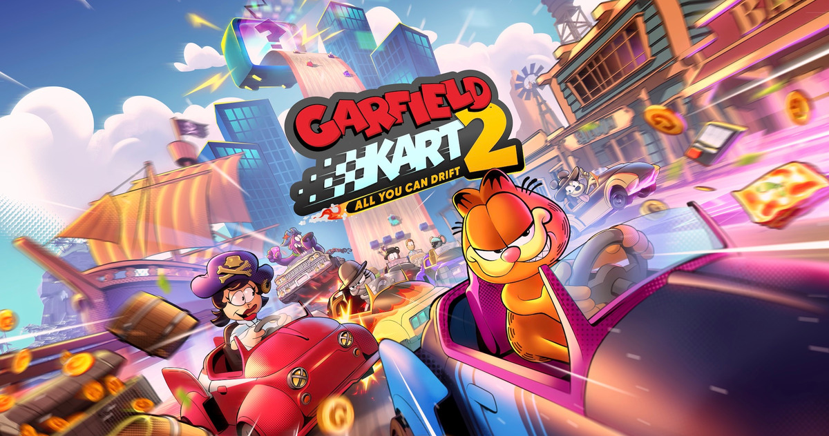il poster ufficiale di Garfield Kart 2- All you can drift - Nerdface
