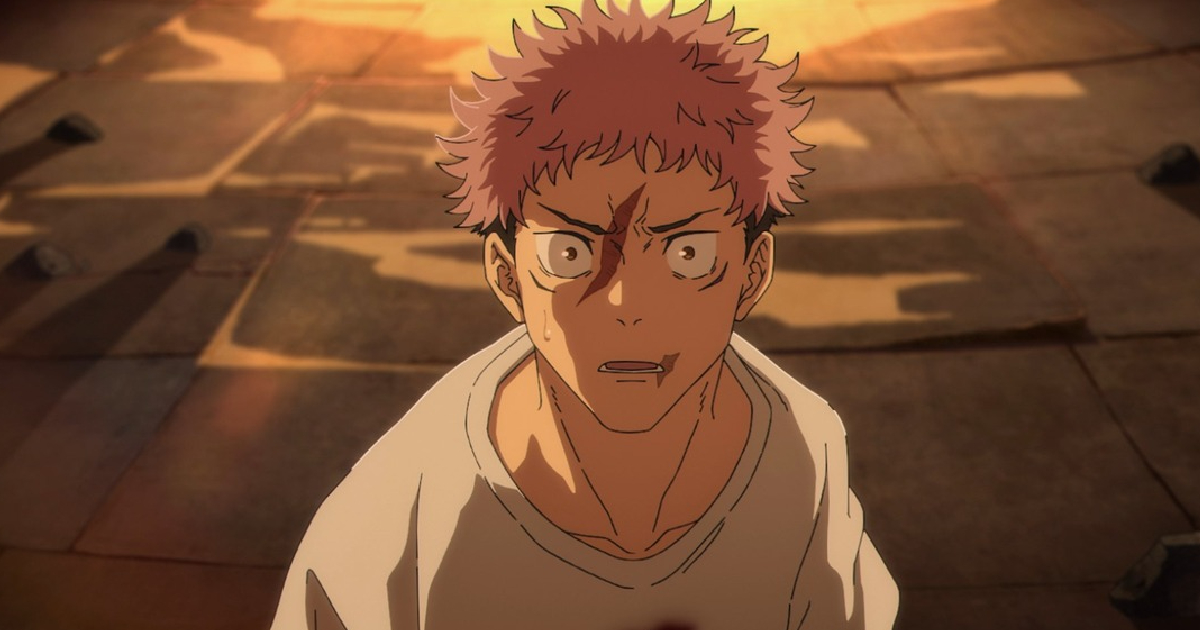 il protagonista di jujutsu kaisen sembra impaurito e sorpreso - nerdface