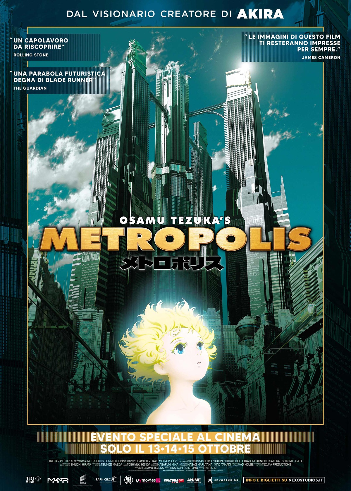 poster uffficiale italiano di metropolis - nerdace