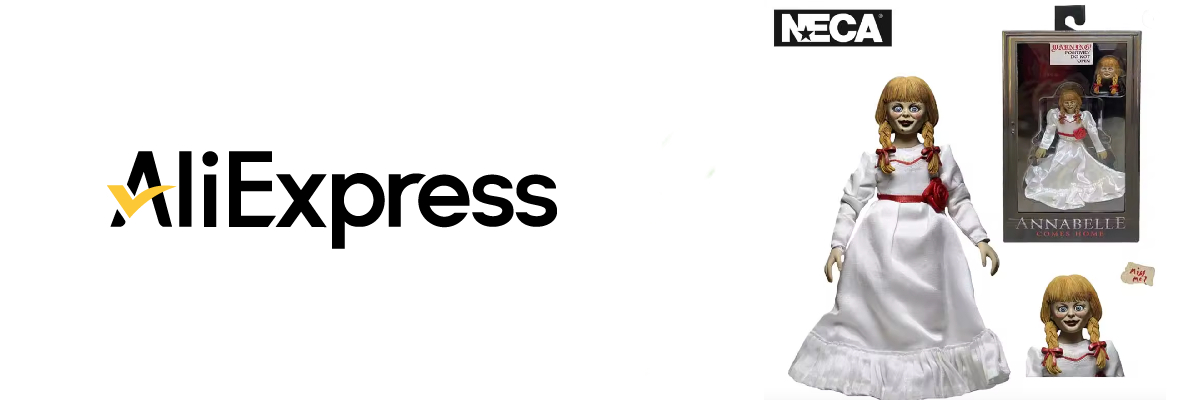 lo shop aliexpress dove acquistare il modellino di annabelle di the conjuring - nerdface