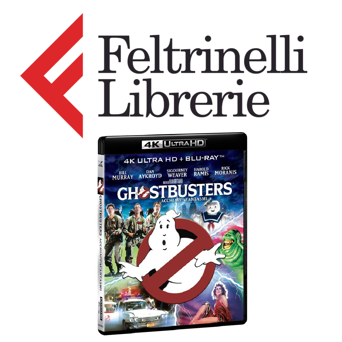 lo shop feltrinelli dove acquistare il blu-ray in 4k uhd di ghostbusters - nerdface