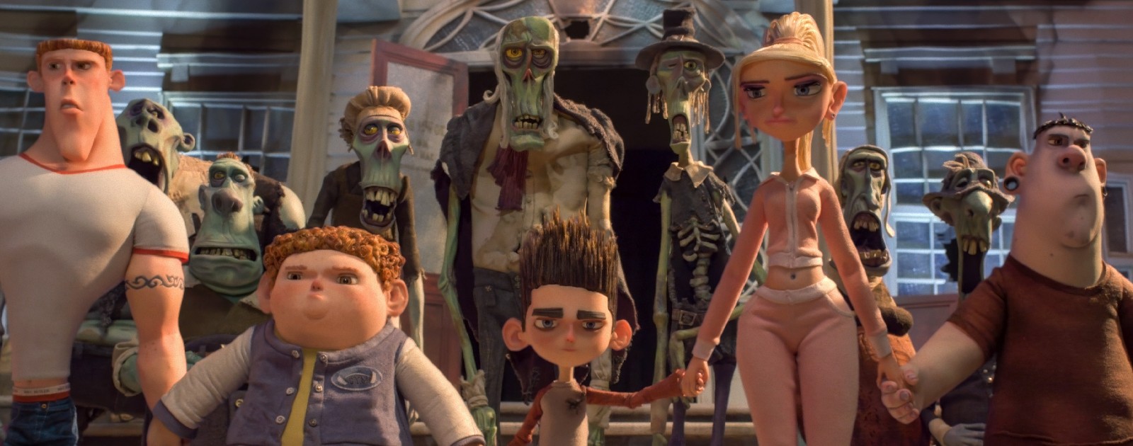 I protagonisti del film horror d'animazione ParaNorman in primo piano