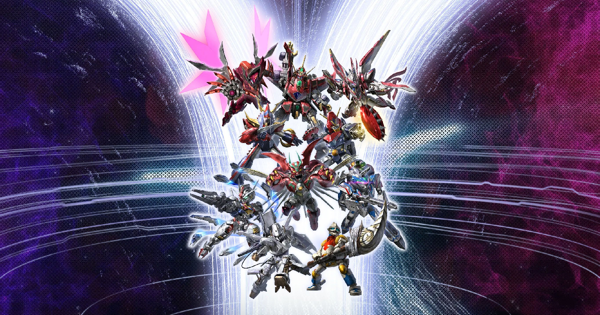 i mecha in posa di super robot wars y - nerdface