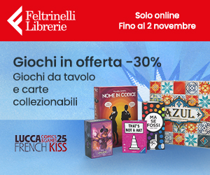 lo shop feltrinelli per aderire alla promo dei giochi da tavolo e lucca comics - nerdface