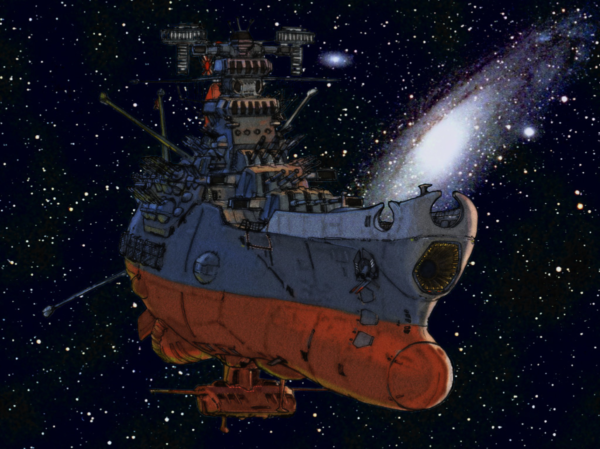la corazzata yamato si libra nello spazio nell'anime star blazers - nerdface
