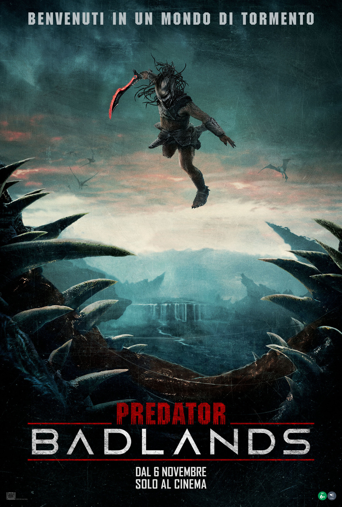 poster ufficiale di predator badlands - nerdface