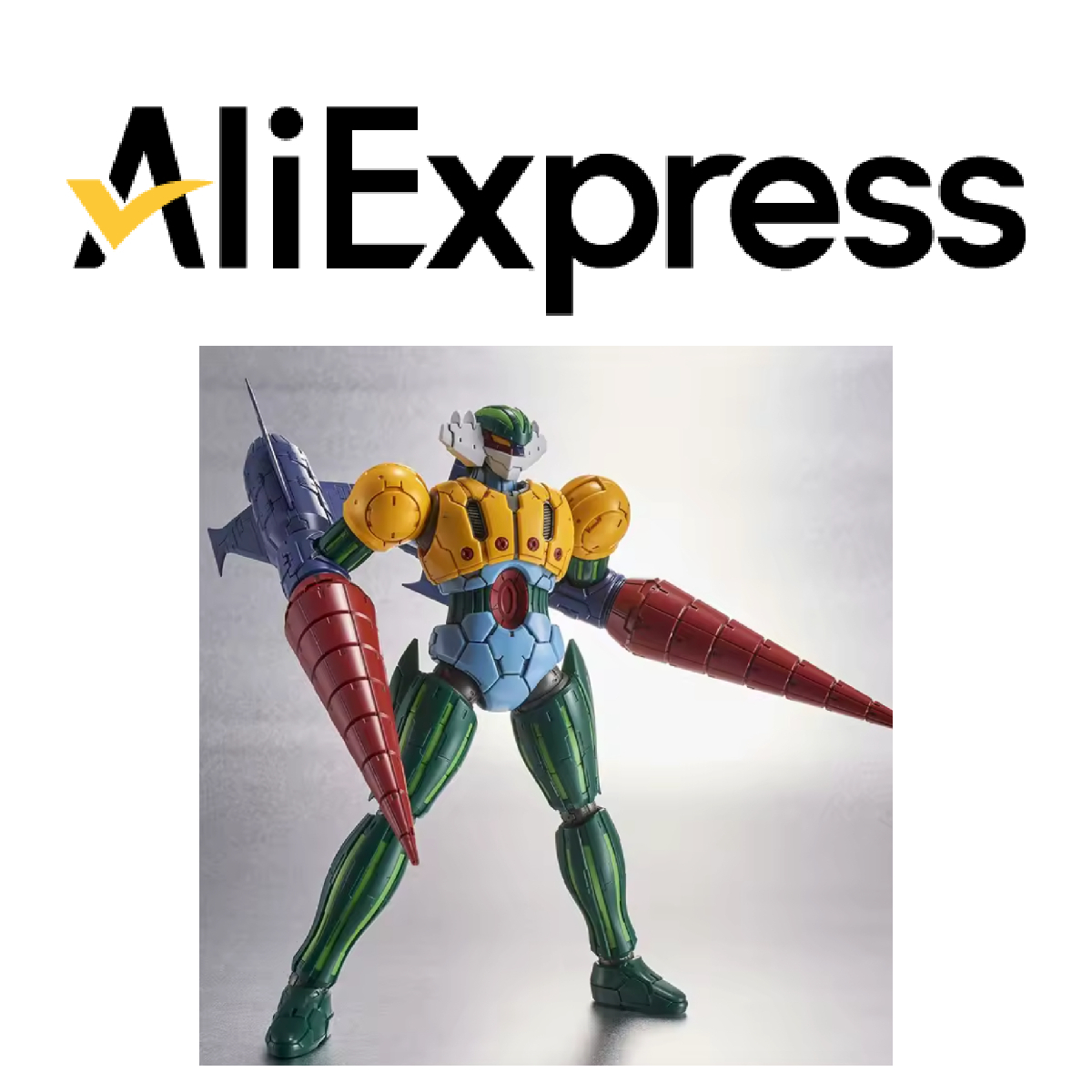 lo shop aliexpress dove acquistare il model bandai di jeeg robot d'acciaio - nerdface