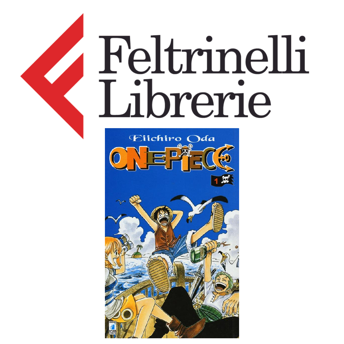 lo shop feltrinelli dove acquistare il volume 1 del manga one piece - nerdface
