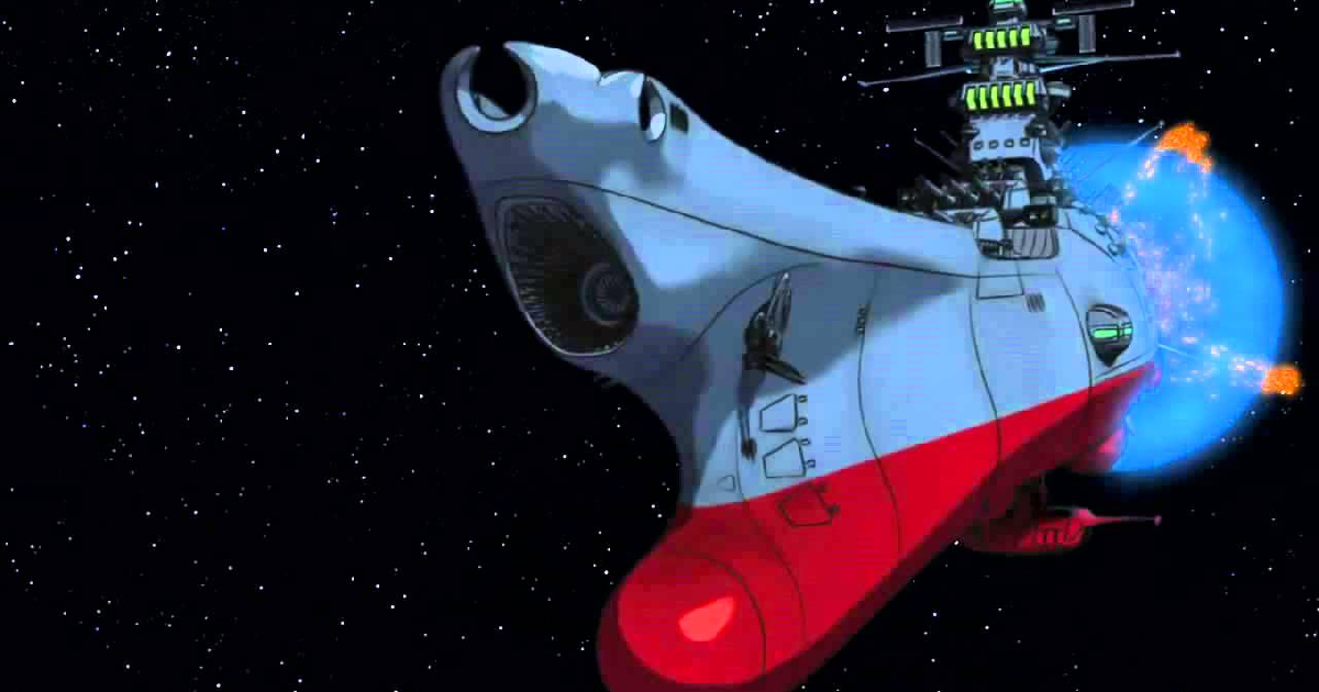 la corazzata yamato si libra nello spazio nell'anime star blazers - nerdface