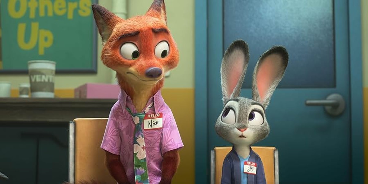 i protagonisti di zootropolis 2, judy e nick, in primo piano