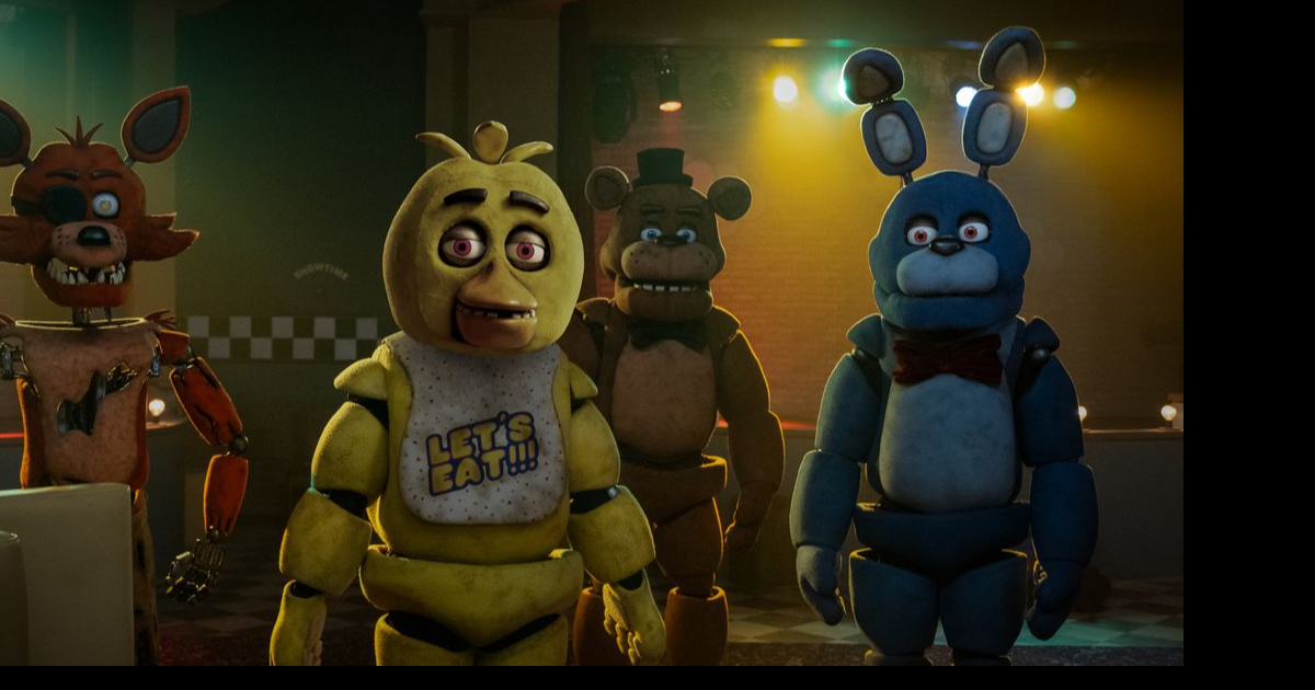 i vari animatronics in primo piano - nerdface