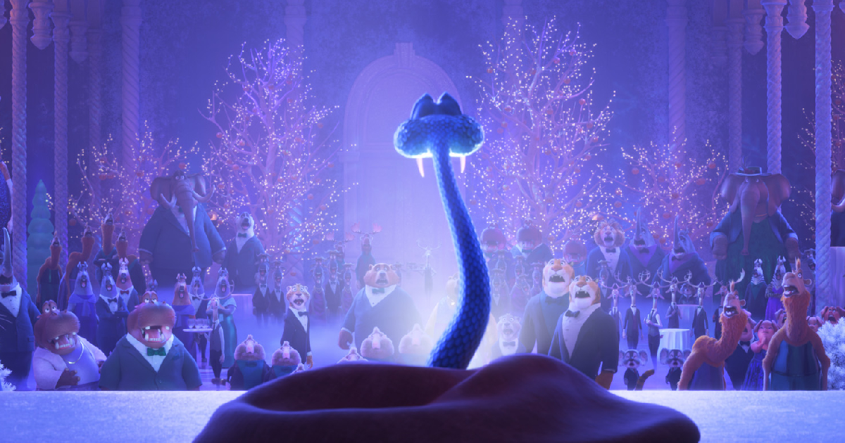 un serpente si svela sul palco nel terrore della platea - nerdface