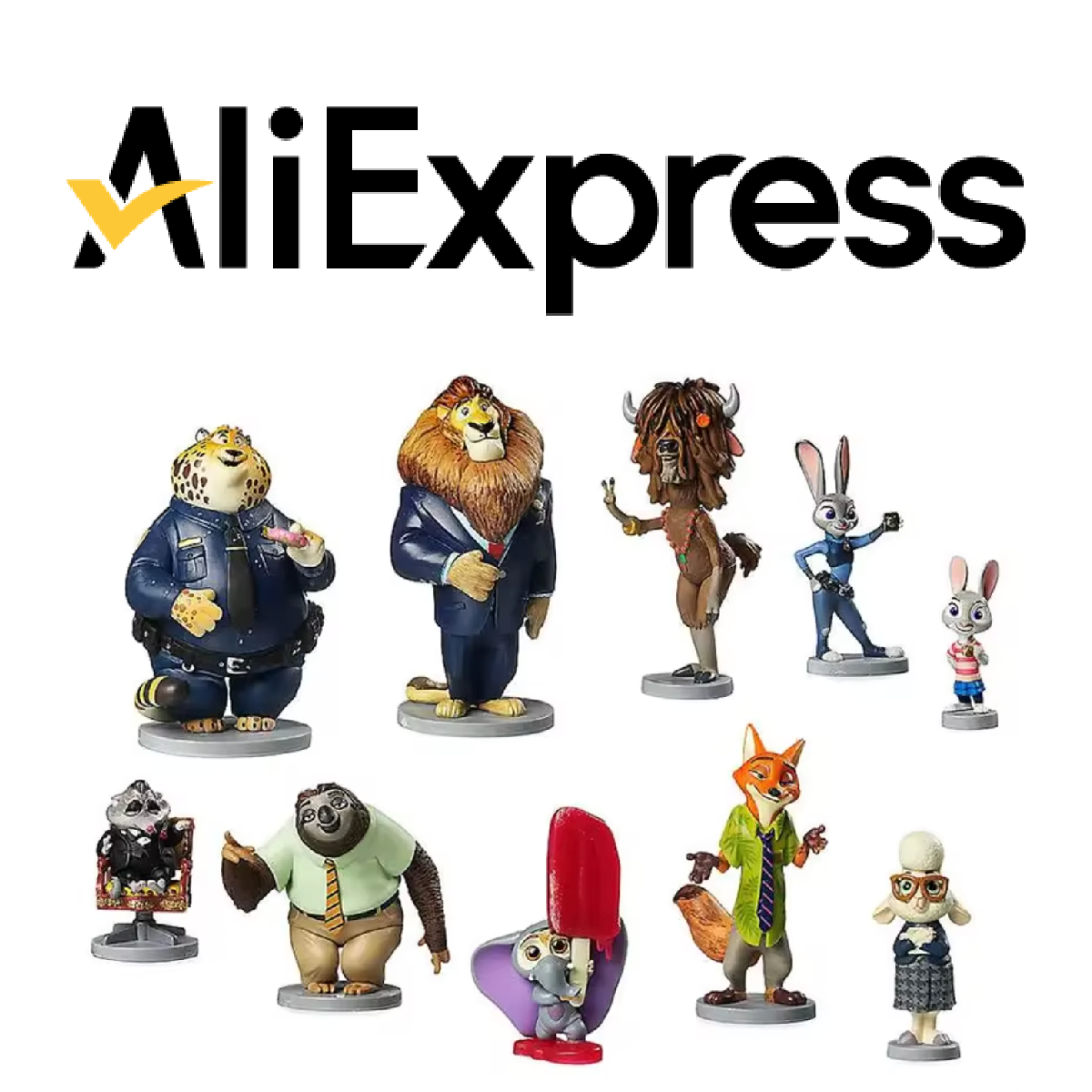 lo shop aliexpress dove acquistare i modellini action figure di zootropolis - nerdface