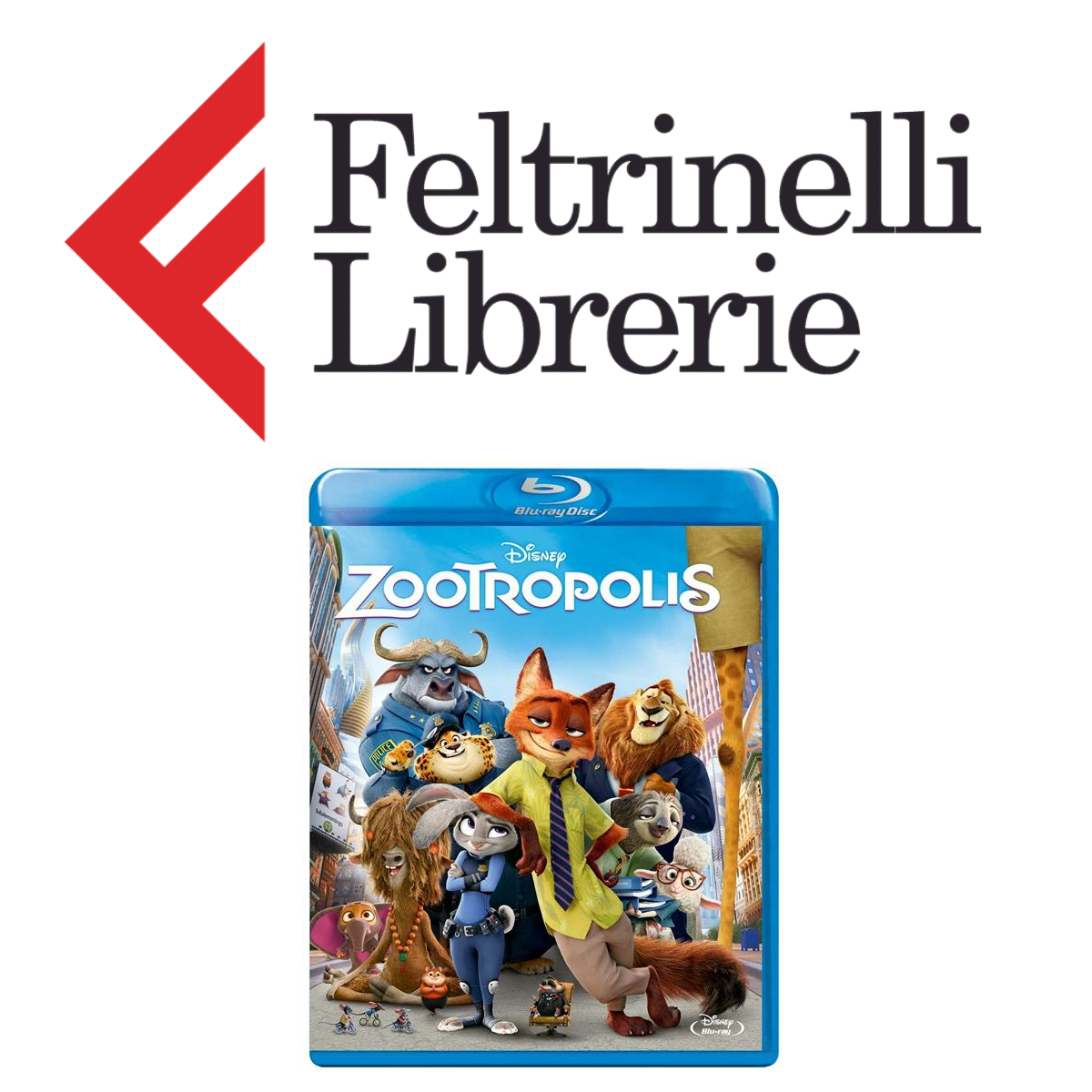 lo shop feltrinelli dove acquistare il blu-ray di zootropolis - nerdface