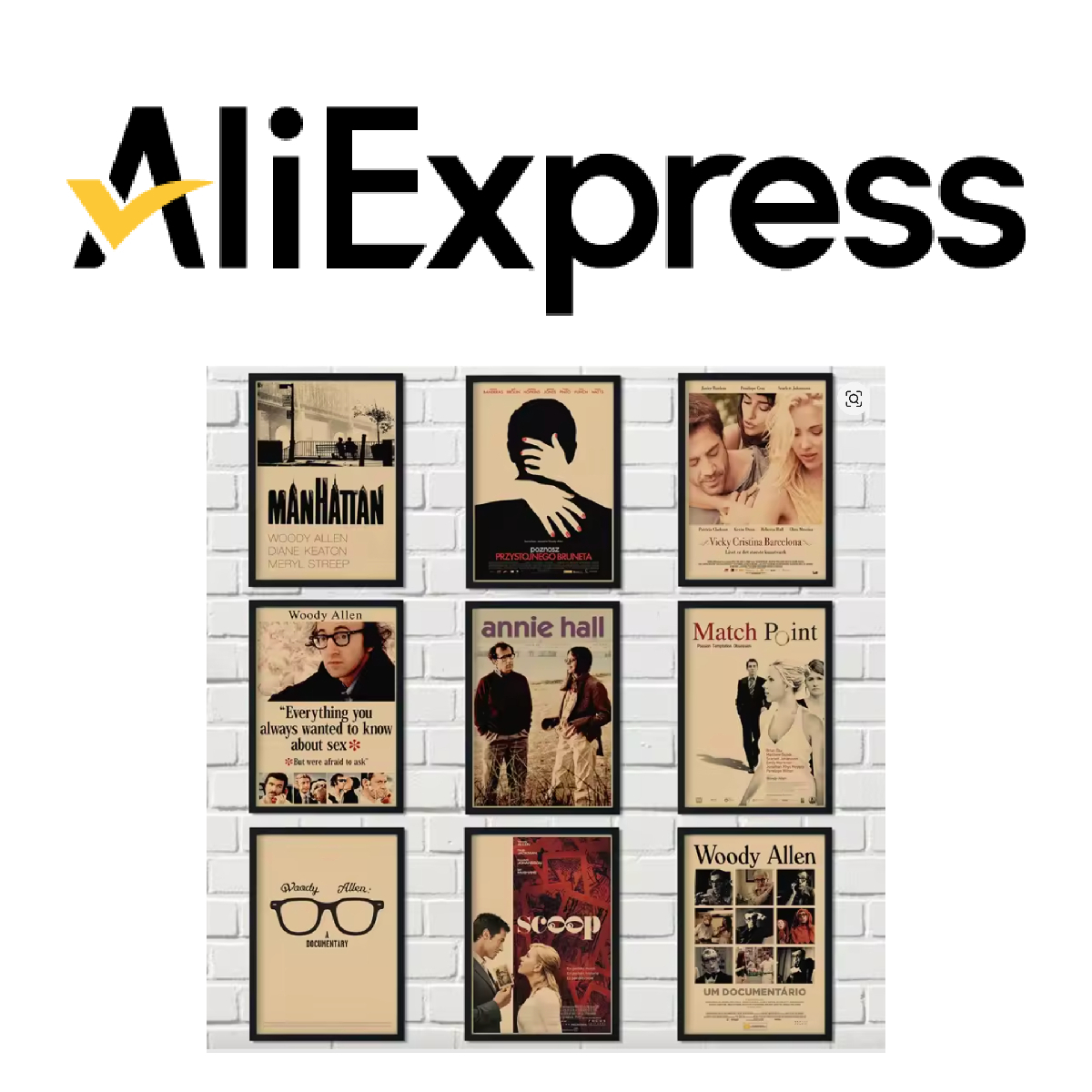 lo shop aliexpress dove acquistare i poster dei film di woody allen - nerdface