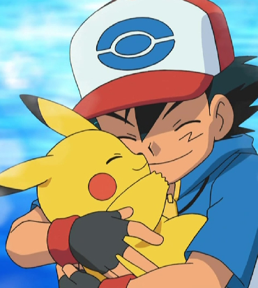 pikachu dei pokémon abbraccia il suo allenatore - nerdface